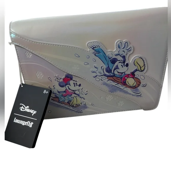 Loungefly X Disney Mickey/Minnie Crossbody - Picture 1 of 6